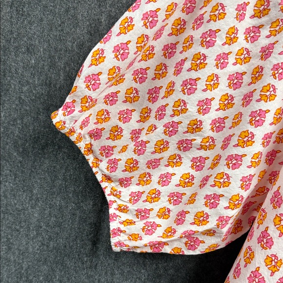 J. Crew Pink and Orange Patterned Blouse - Picture 3 of 5
